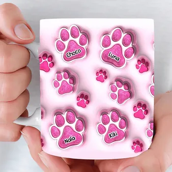 Hrnek - Moji mazlíčci přátelé 2 - Až 4 mazlíčků Červená