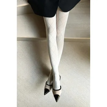 Dámské punčochy Punčocháče Veneziana Rombo Grandi 60 DEN Barva: bianco, Velikost: S