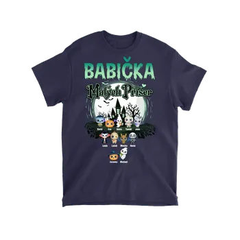 Pánské tričko Tričko - Babička malých příšer - až 15 dětí Tričko / Černá / 4XL