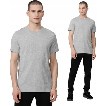 TRIČKO 4F PÁNSKÉ H4L22 TSM352 ŠEDÉ VEL. XXL