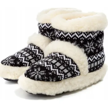 Dámské pantofle Dámské Hřejivé Pantofle v Horské stylu Pantofle Vlněné 36-45 PanSzew