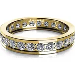 Couple, Zářivý prsten Mira ve žlutém zlatě se zirkony, vel. 57, prům. 18.1 mm, 585-68-1-0233.0Z00.0.57.001