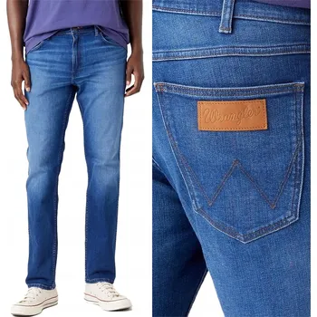 Pánské džíny Wrangler Greensboro pánské džíny rovného střihu velikost 32/34