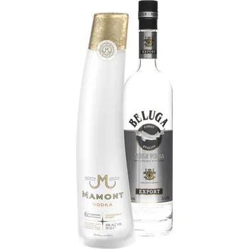 Vodka Set Mamont Vodka + Beluga (set 1 x 0.7 l, 1 x 0.7 l)