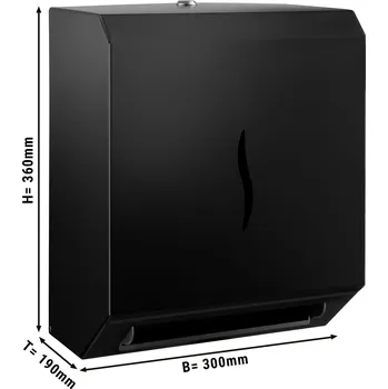 Dávkovač mýdla G.Gastro Dávkovač papírových ručníků - nerezový - černý