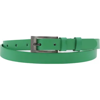 Opasek Dámský úzký kožený opasek Špongr 20068 zelený Velikost = obvod pasu (cm): 70 cm