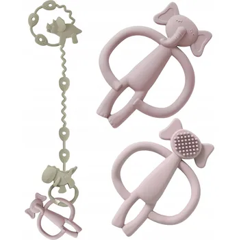 LOGOPEDICKÉ KOUSÁTKO ANTISTRESOVÉ, KARTÁČEK + POPRUH/DRŽÁK NA KOUSÁTKO