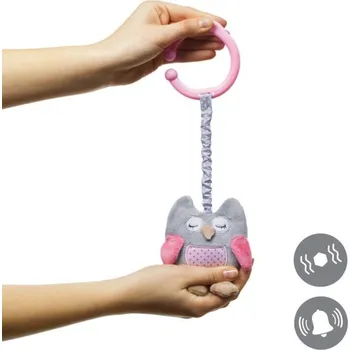 Hračka pro nejmenší Hračka s vibrací babyono sovička růžová