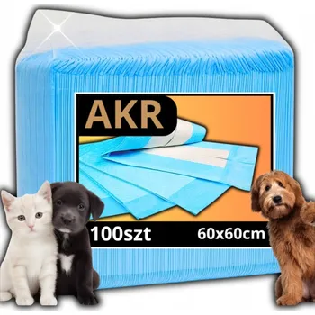 Kosmetika pro psa HYGIENICKÉ PODLOŽKY 60x60 PRO ZVÍŘATA PSA VELKÉ 60x60 ABSORPČNÍ PODLOŽKY 100 KS