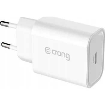 Crong USB-C Travel Charger - Síťová nabíječka USB-C Power Delivery 20W (b