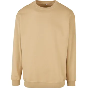 Pánská mikina Build Your Brand Pánská mikina Crewneck Béžově hnědá M