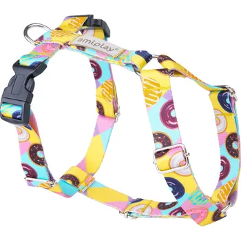 Postroj pro psa Nastavitelný postroj pro psa HAPPY GUARD donut velikost S, M, L, XL Rozměr: S - 17-27x26-35x1,5 cm