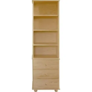 Knihovna Nano Masivní regál/knihovna 3S Natura