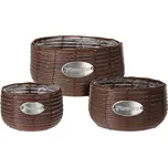 ProGarden Flowers KO-430000840 29 x 25 x 19 cm 3 ks hnědý