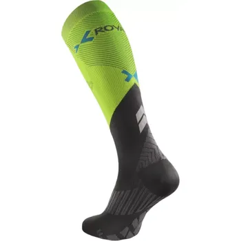 Pánské ponožky Royal Bay Energy - Kompresní podkolenky - limetková-šedá