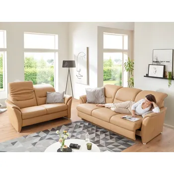 Sedací souprava Kožená sedací souprava s motorovým výsuvným sedákem 3+2 VITTORIA