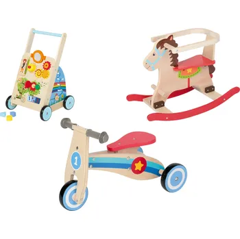 Odrážedlo lupilu® Dřevěné odrážedlo / Houpací kůň / Chodítko