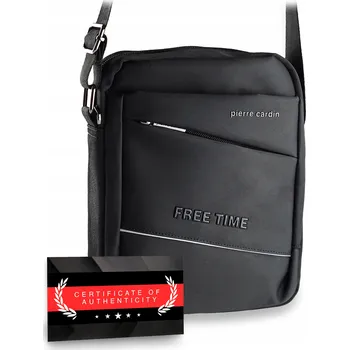 Pierre Cardin taška přes rameno / ledvinka PC 1711 ALAN09 czarny + Cert černá