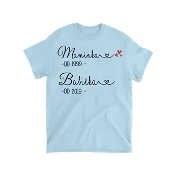 Tričko - Prvně maminka nyní babička 4 Tričko / Šedá / 4XL