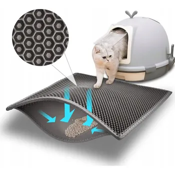 Obraz Podložka pod kočičí toaletu, voděodolná, 61 cm x 38 cm