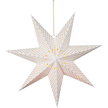 Vánoční dekorace LIVARNO home Vánoční LED hvězda (tečky / krémová bílá / zlatá)