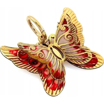 Přívěsek Zlatý přívěsek motýl přívěsek 585 14k 0,80g