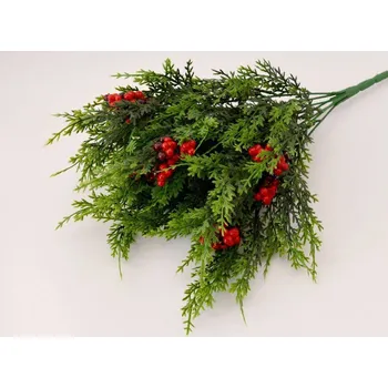 umělá květina Umělé květiny - Thuje s jeřabinami