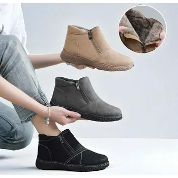 Dámská zimní obuv Dámské zimní boty 1013 Barva: šedá, Velikost: 39