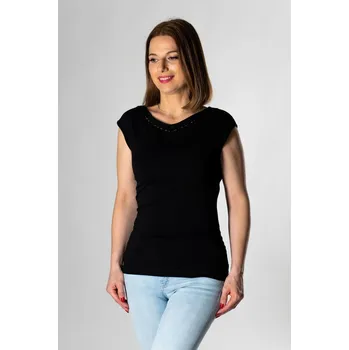 FAVAB Černý top PAULÍNA 05 SW Velikost výrobku: M