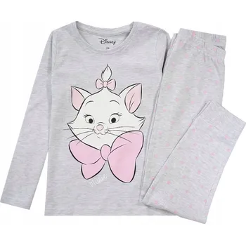 Dívčí pyžamo DÍVČÍ PYŽAMO BAVLNA s dlouhým rukávem KOČIČKA MARIE šedá 98 D050S