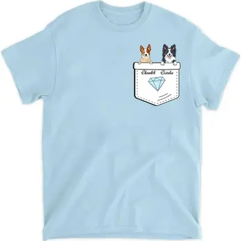 Tričko - Psi v kapse Tričko / Bílá / 4XL