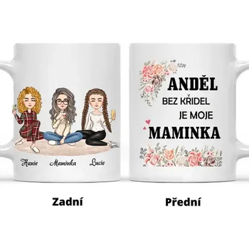 Hrnek - Matka a Dcera 8 - Až 4 dcery Růžová