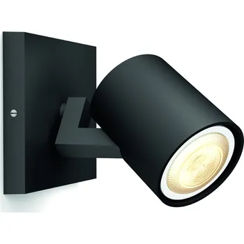 Žárovka svítidlo PHILIPS HUE Runner 53090/30/P9 nástěnné LED GU10 350lm 2200-6500K bez ovladače černá