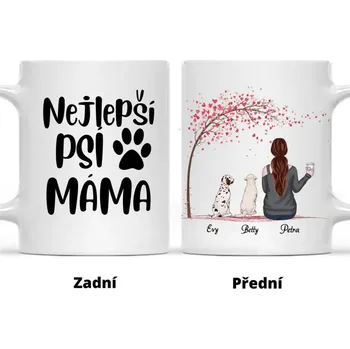 Hrnek - Psí máma 4. verze Modrá