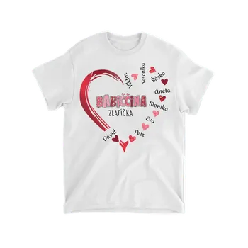 Tričko - Babiččina zlatíčka 2 - Až 10 dětí Tričko / Bílá / 3XL