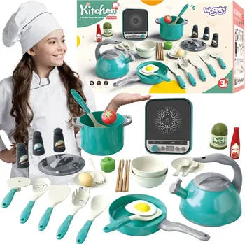 Hrnec Woopie WOOPIE Little Cook Set Indukční hrnce Fritovací hrnec Zelená 30el.