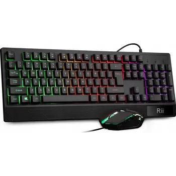 Sada klávesnice a myši Rii černá