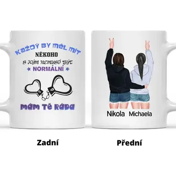 Hrnek - Mám tě ráda Růžová