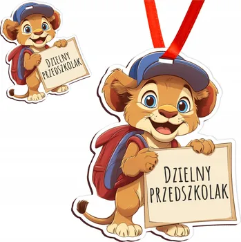 Obraz Medaile k pasování na předškoláka dárek památka s vlastním textem a vzory