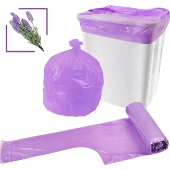 Pytle na odpadky SÁČKY NA ODPADKY S UZAVÍRÁNÍM 35L LEVANDULE 20 KS EXTRA SILNÉ VONNÉ