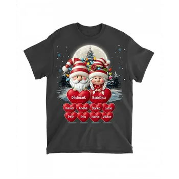 Pánské tričko Tričko - Babiččini malí miláčci 3 - Až 8 dětí Tričko / Černá / 4XL