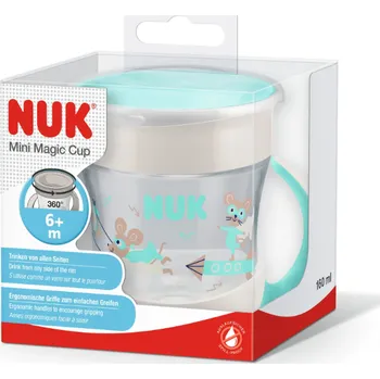 NUK Evolution Mini Magic Cup Myš dětský nepropustný hrneček 160 ml