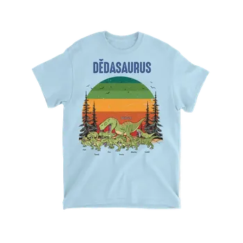 Tričko - Dědasaurus - Až 9 dětí Tričko / Šedá / 4XL