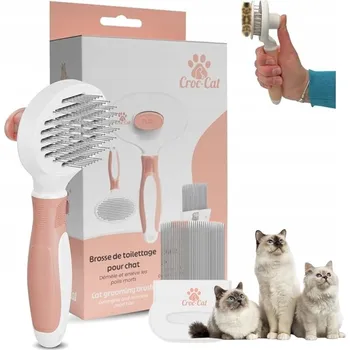 Kartáč pro zvířata KARTÁČ pro PRO KOČKY PSA na srst + hřeben proti blechám