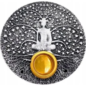 Obraz Šedý podstavec pod kadidlo Meditace pod Stromem Života 9 cm