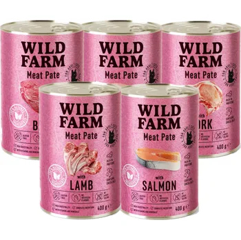 Krmivo pro psa WILD FARM Pate 5x400g MIX