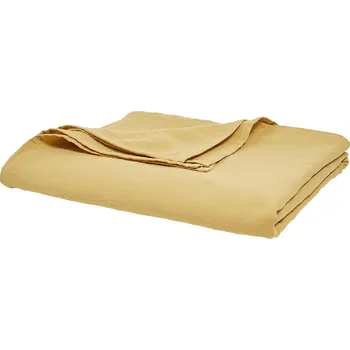 Přehoz na lůžko Today Přehoz na postel Japandi, bavlna, 220 x 240 cm, žlutý