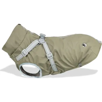 Obleček pro psa Trixie Pláštěnka PONTIS s postrojem pro psa Olivová Velikost: M 45 cm