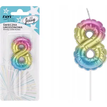 Dortová svíčka Narozeninové svíčky číslice 8 svíčka na dort