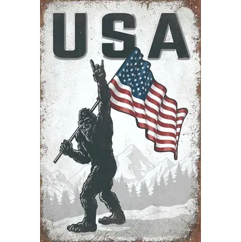 Obraz Cedule USA Gorila